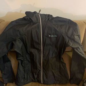 Columbia wind breaker black jacket